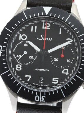 Sinn 158 Limited to 500 chronographs black Dial Automatic Men's Watch_961296